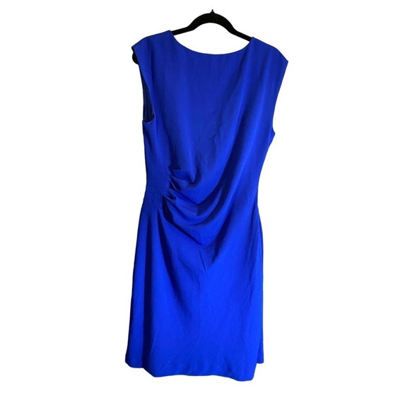 Roz & Ali Blue sleeveless Career dress size 14 - Picture 2 of 6